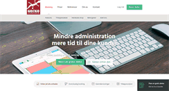 Desktop Screenshot of geckobooking.dk