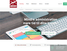 Tablet Screenshot of geckobooking.dk